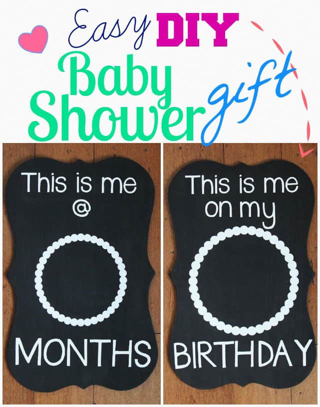 Easy DIY Baby Shower Gift- Photo Prop Sign