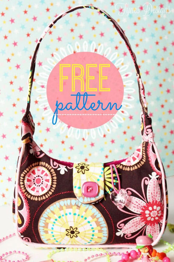 Free Sewing Pattern- Girl&#39;s Purse - FYNES DESIGNS | FYNES DESIGNS