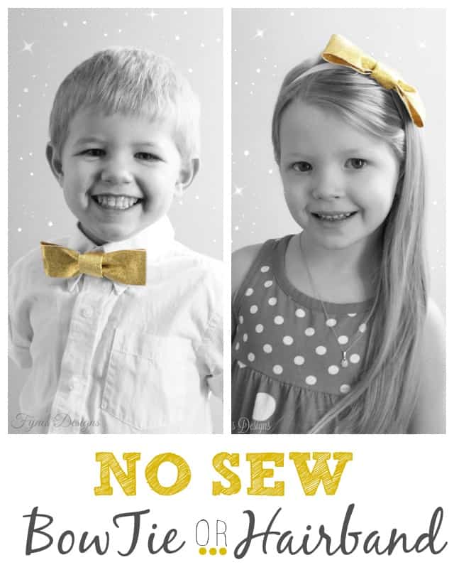 One tutorial- two looks! #bow #nosew #bowtie #hairband