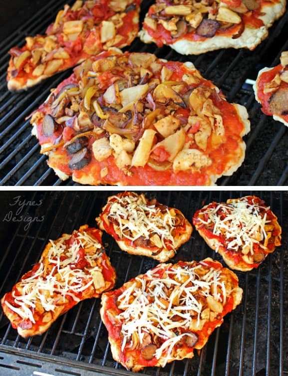 EASY to make BBQ grilled pizza- Weight Watchers friendly