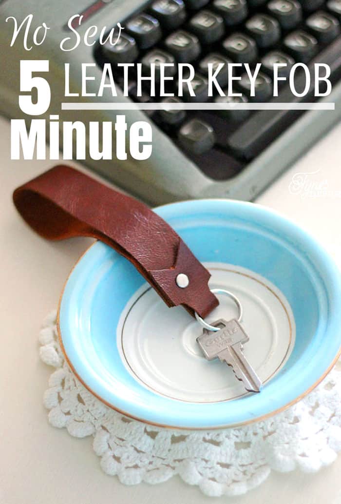 Easy No Sew Faux Leather Key Fob Wristlet! Turning $40 into $400! 