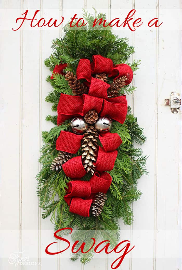 DIY Christmas Swag Wreath