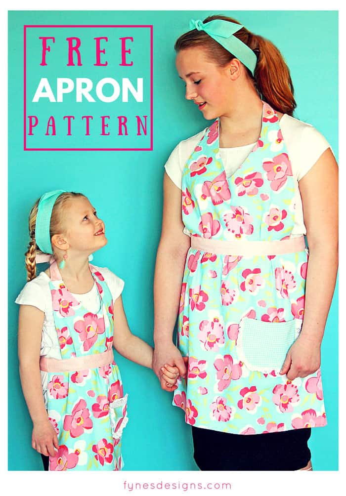 Matching Mom and Child Free Apron Pattern