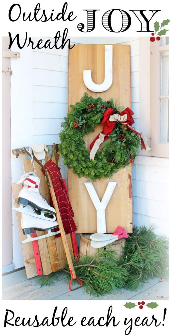 The Great Canadian Wreath Hop- JOY Outdoor Wreath Sign - FYNES DESIGNS ...