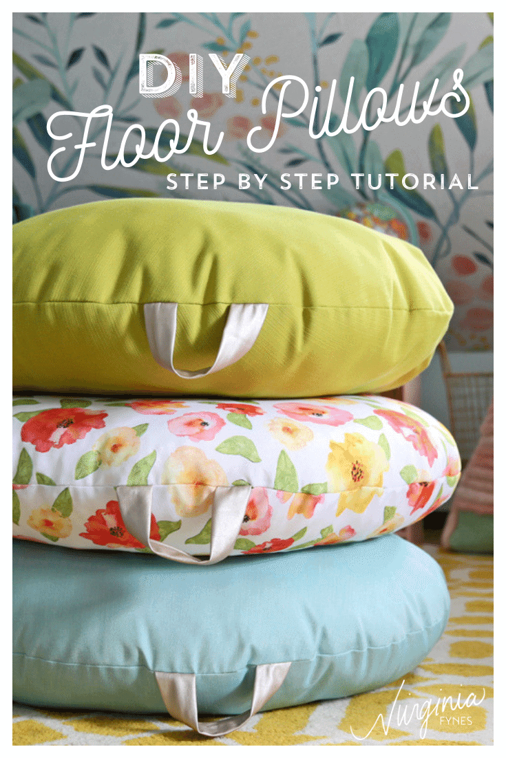 How to Sew a DIY Floor Pillow: a Step by Step Tutorial