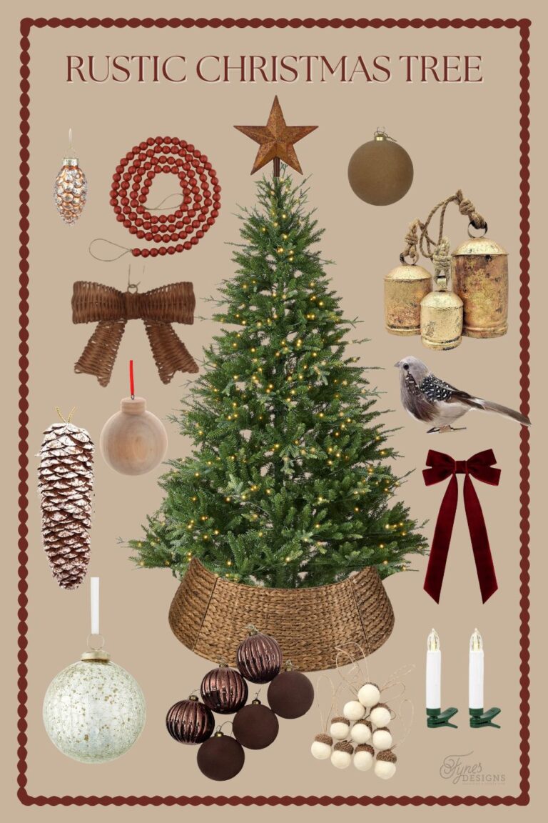 Rustic Christmas Tree Header Design Rustic Christmas Tree Ideas for a Warm, Country Holiday Look | Fynes ...