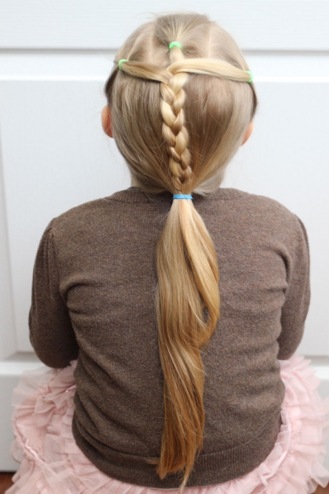 Hair Tutorial | Cute Back-to-School Hairstyles : Braided Ponytail Messy  Bun! | Tina - MakeupWearables L.'s (makeupwearables) Photo | Beautylish