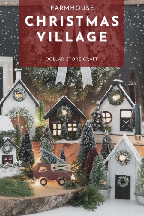 Vintage” Christmas Village (Dollar Store Craft!)
